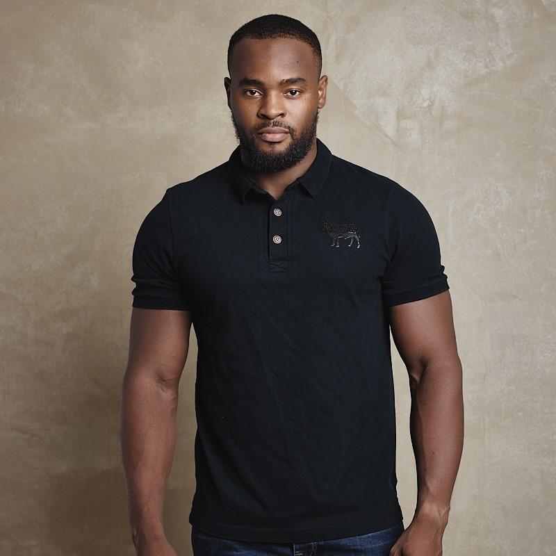 Half and Half Beaded  Nguni Polo - Mamba