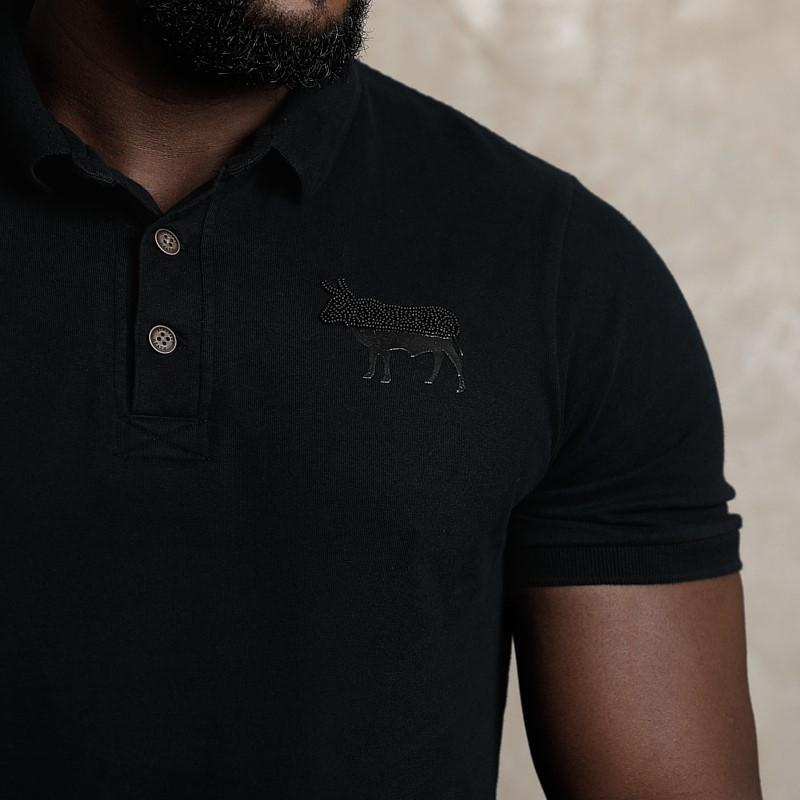 Half and Half Beaded  Nguni Polo - Mamba
