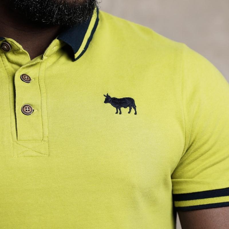 Fine Line Polo - Moss