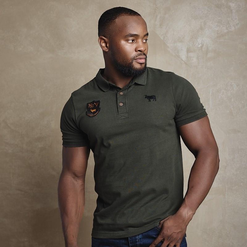 Vintage Badge Polo - Fatigue