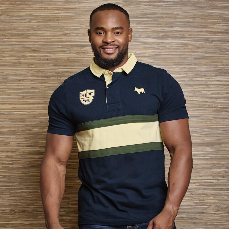 Vintage Victory Rugby Polo - Midnight