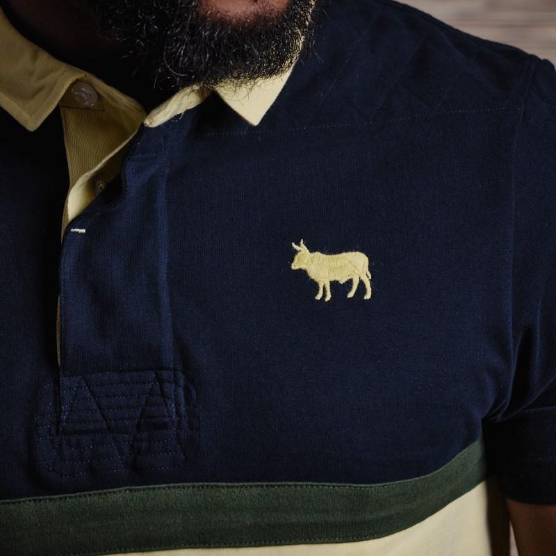 Vintage Victory Rugby Polo - Midnight