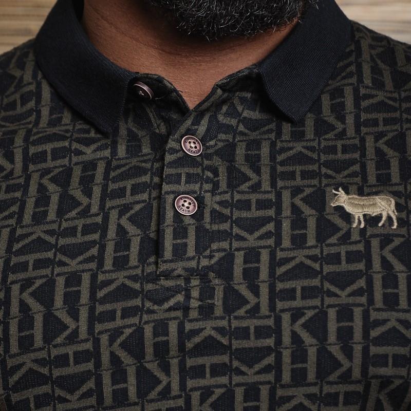 Monogram Jacquard Polo - Mamba
