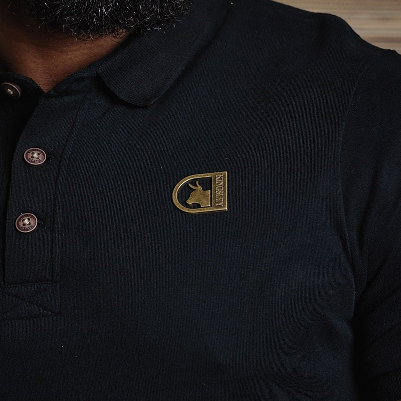 Curved Cut Out Metal Polo - Mamba