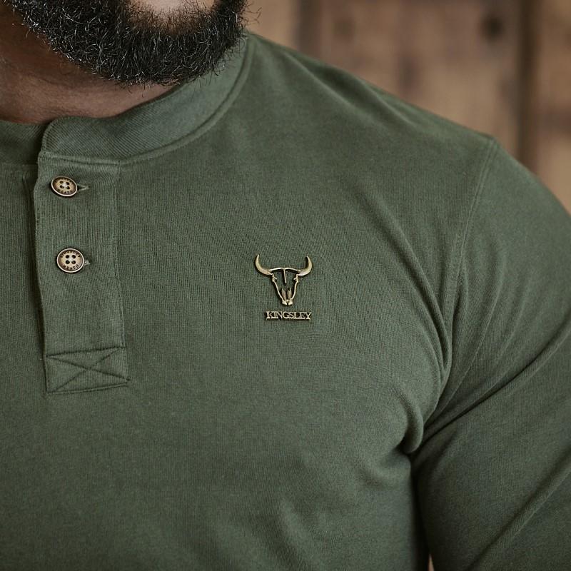 Namib Long Sleeve Henley SJ - Fatigue