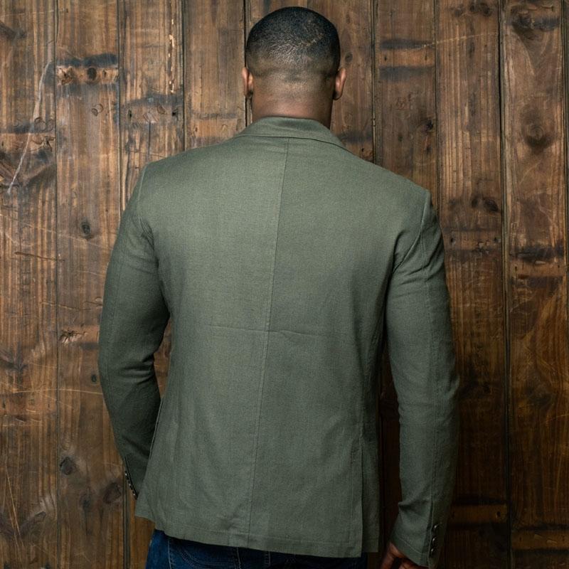 Kingsley Cape Summer Linen Blazer - Fatigue
