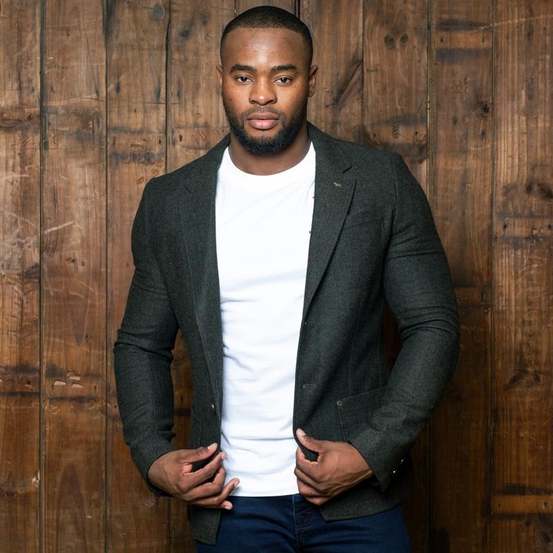 Kingsley Heath Urban Luxury Tweed Blazer - Fatigue
