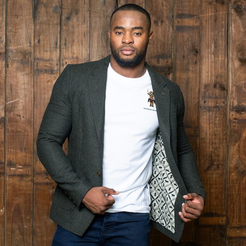 Kingsley Heath Urban Luxury Tweed Blazer - Fatigue