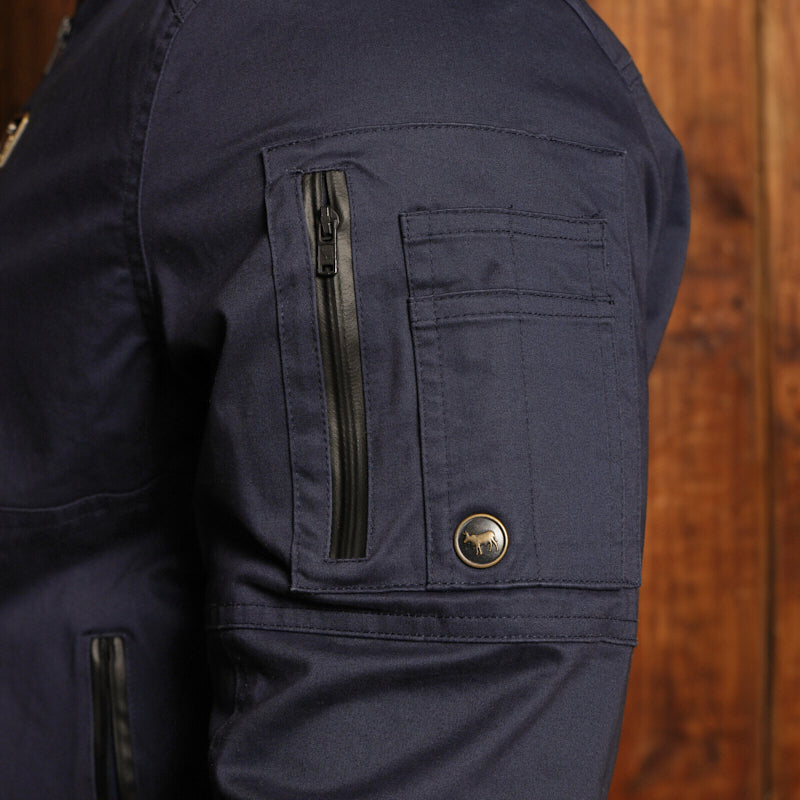 Kingsley Stone Town Bomber Jacket - Midnight