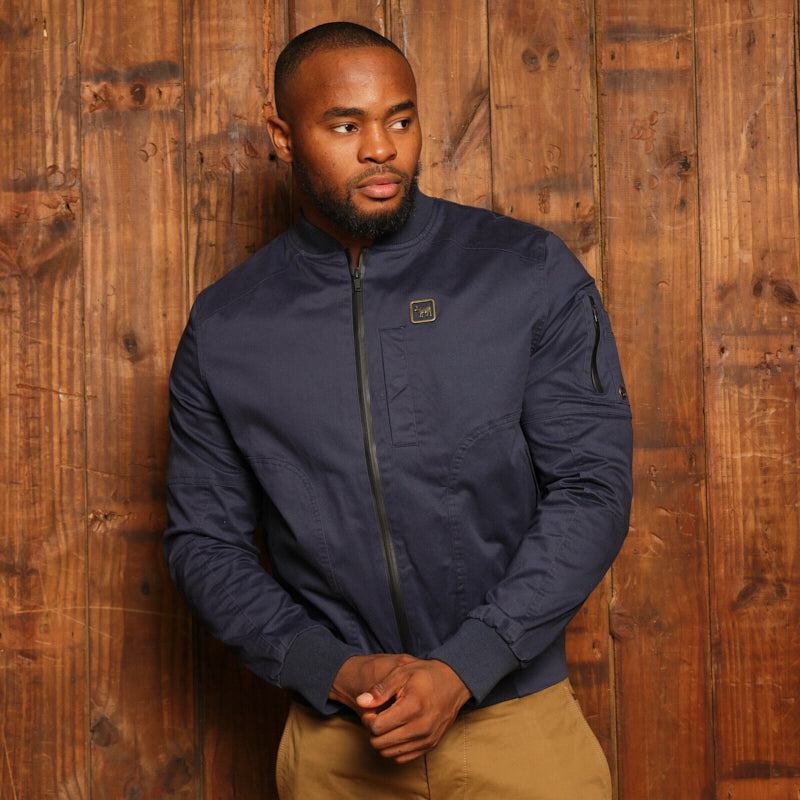 Kingsley Stone Town Bomber Jacket - Midnight