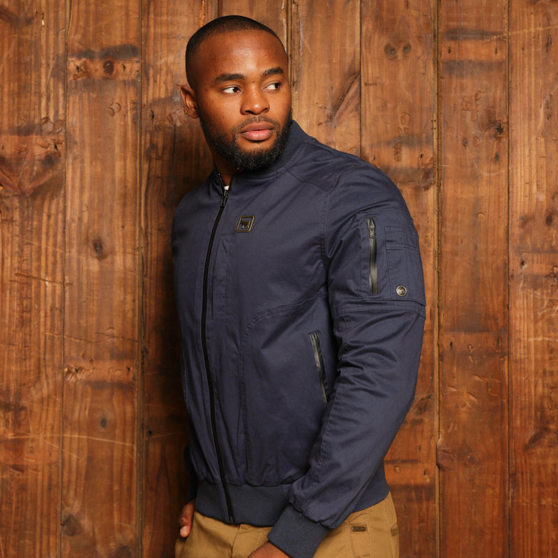 Kingsley Stone Town Bomber Jacket - Midnight