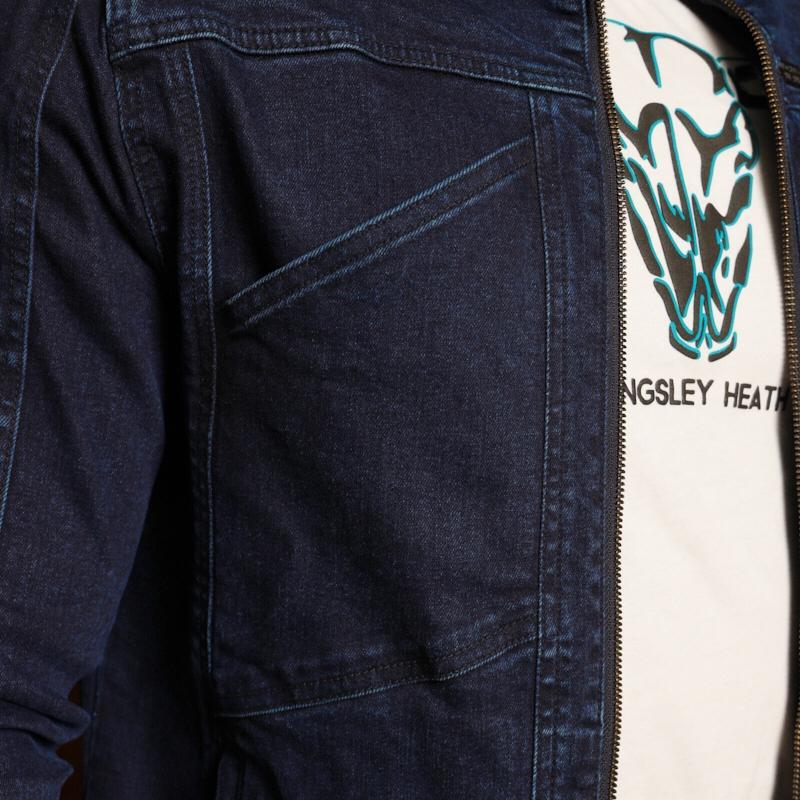 Kingsley Heath Cape Quarter Denim Jacket - Solid Ink Wash
