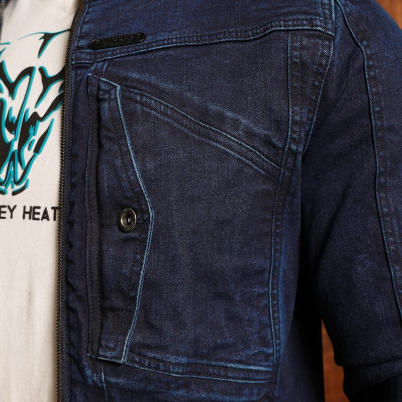 Kingsley Heath Cape Quarter Denim Jacket - Solid Ink Wash