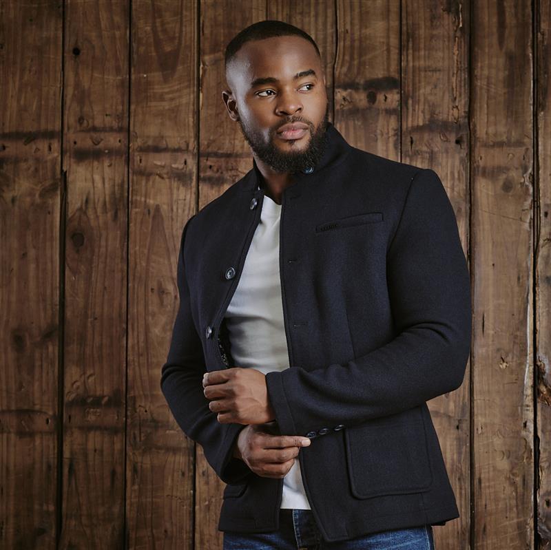 Kingsley Luxe Collar Wool Blazer - Midnight