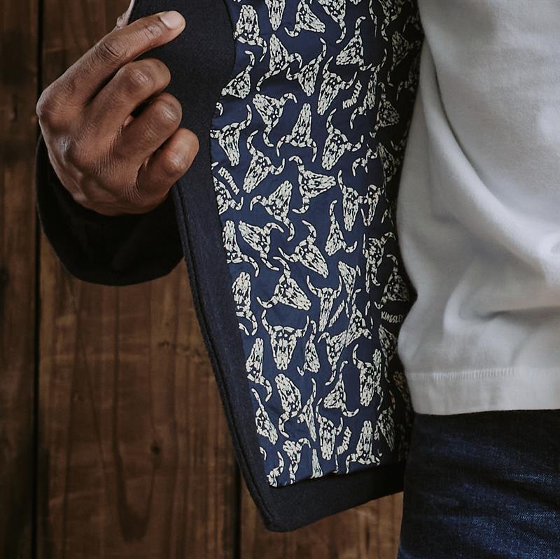 Kingsley Luxe Collar Wool Blazer - Midnight