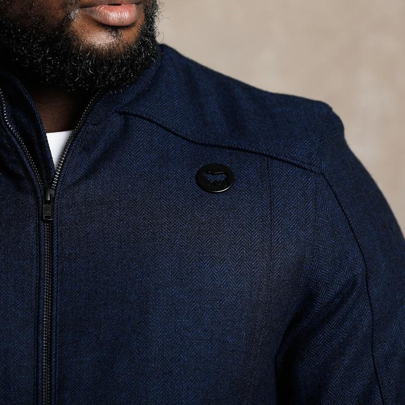Kingsley Heath | Kloof Nek Harrington Mens – Midnight Wool Blend