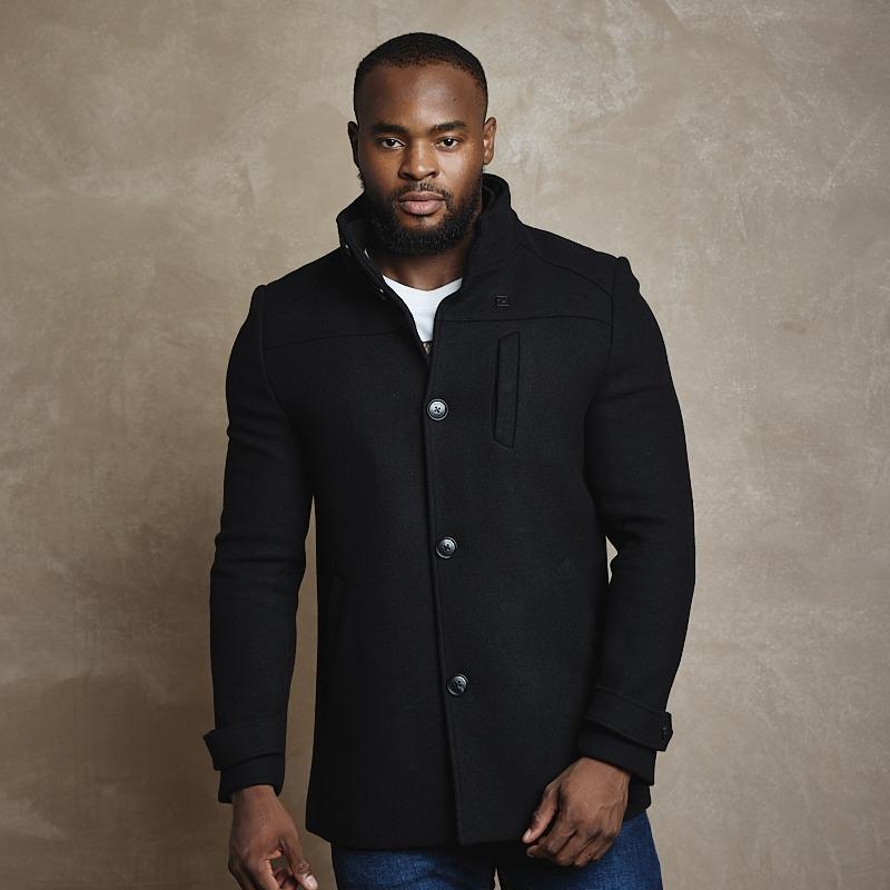 Kingsley Heath | Outeniqua Wool Coat Mens – Mamba Wool Blend