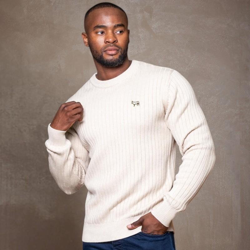 Karkloof Ribbed Pullover Knit Pangolin  - Pangolin
