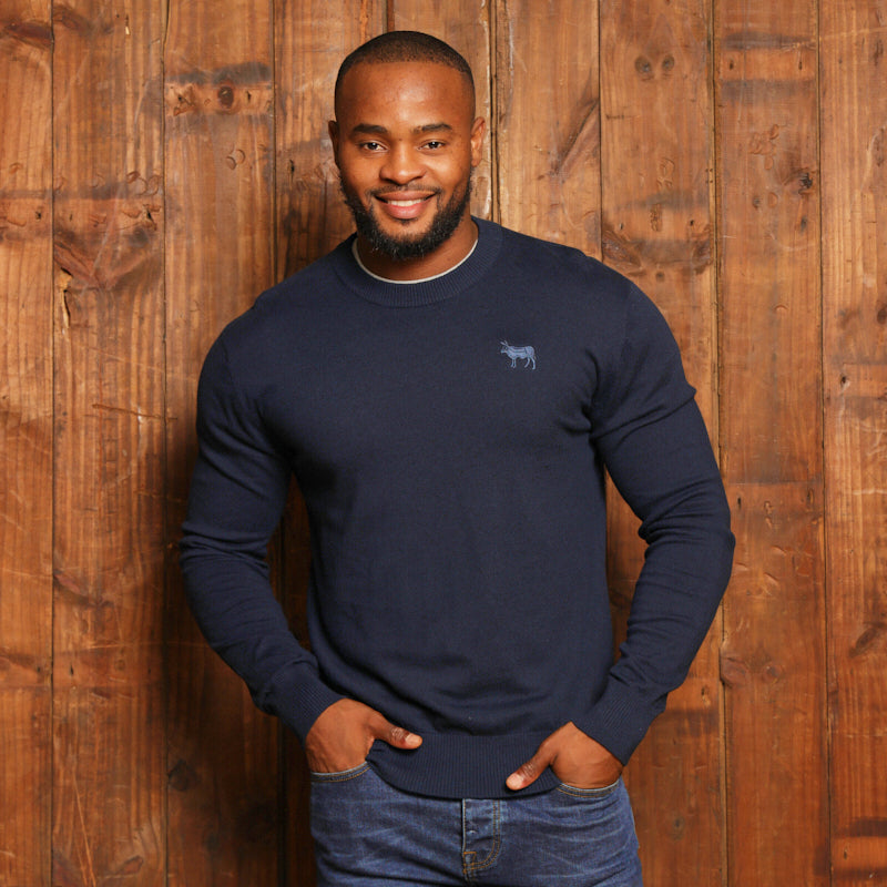 Timeless KH Cashmere Blend Crew Pullover - Midnight