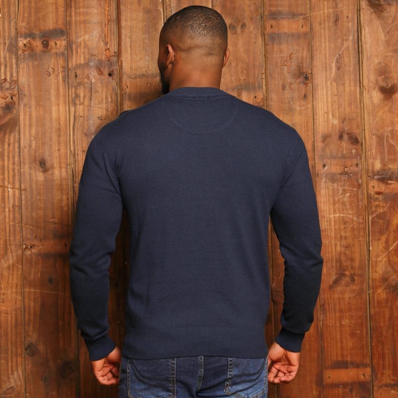 Timeless Kingsley Heath Cashmere-Blend Crew Pullover Midnight  - Midnight