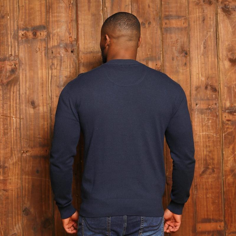 Timeless Kingsley Heath Cashmere-Blend Crew Pullover Midnight  - Midnight