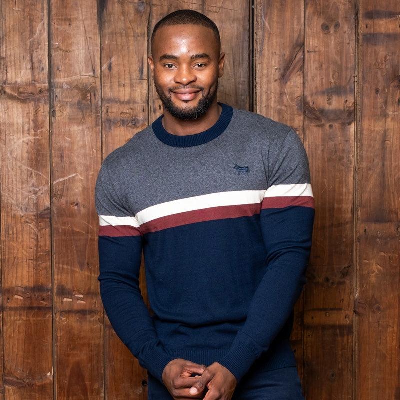 Caversham Colourblock Cashmere-Blend Pullover - Midnight