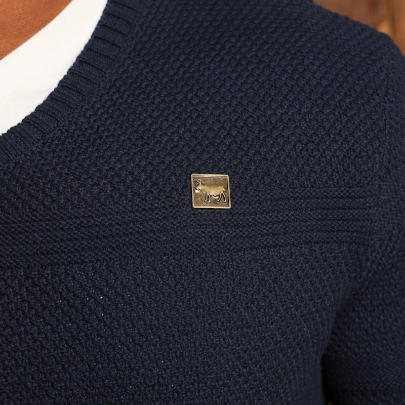 Kingsley Lungwa Valley V-Neck Pullover - Midnight