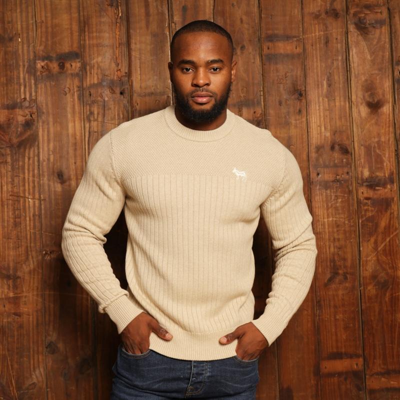 Kingsley So Afr Striped Pullover Knit - Pangolin
