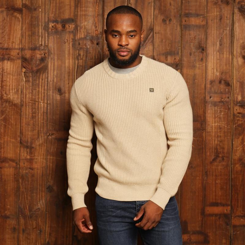 Kingsley Katse Ribbed Pullover Knit - Pangolin