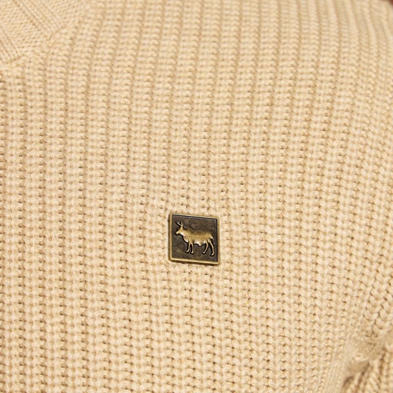 Kingsley Katse Ribbed Pullover Knit - Pangolin