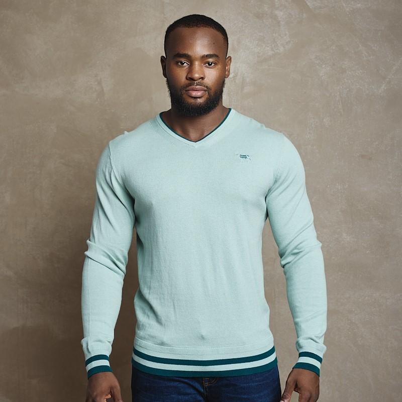 Kingsley Heath | Ultimate Cashmere Blend V-Neck Mens - Knit