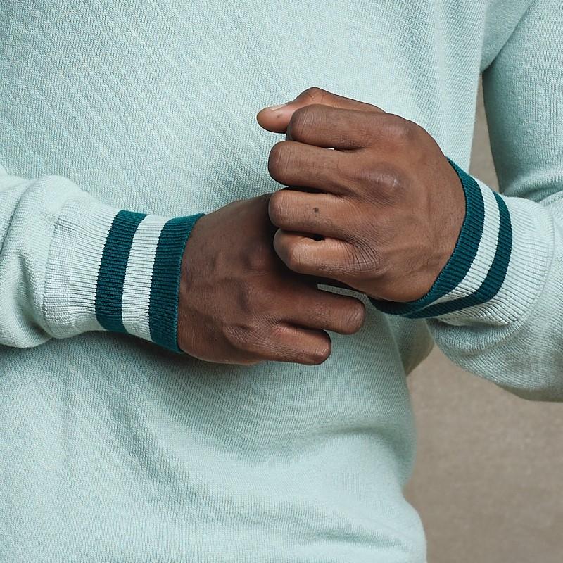 Ultimate Cashmere Blend V-Neck Pullover - Sage