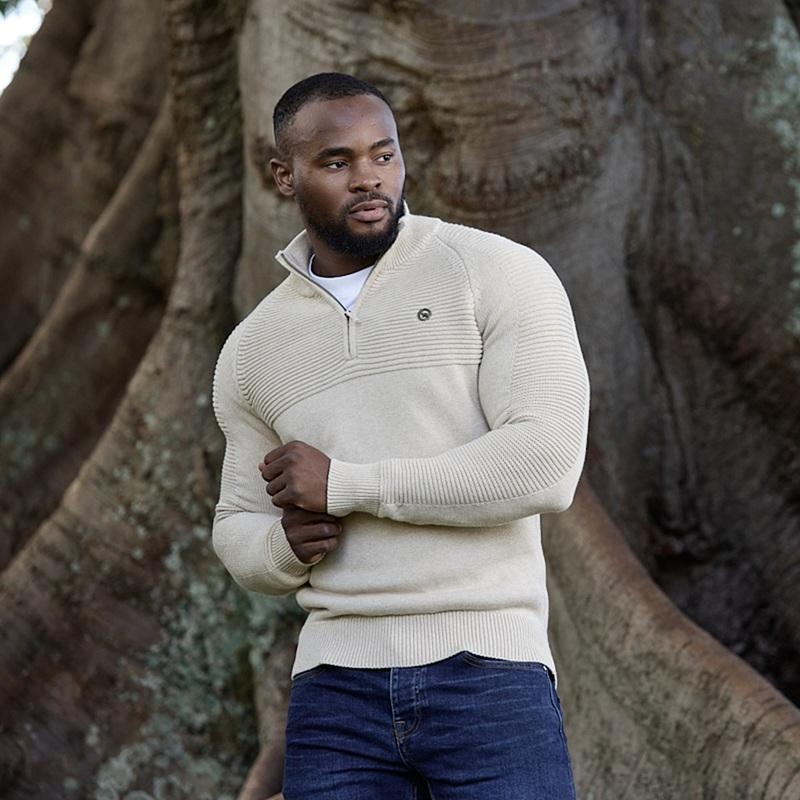 Lions Head Quarter Zip Pullover - Pangolin