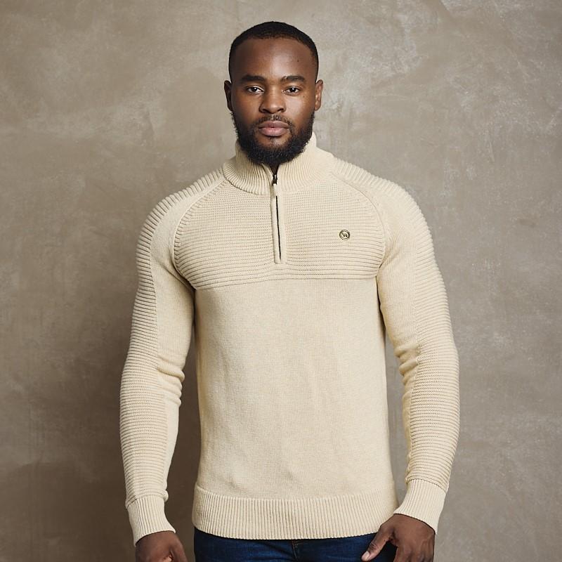 Lions Head Quarter Zip Pullover - Pangolin