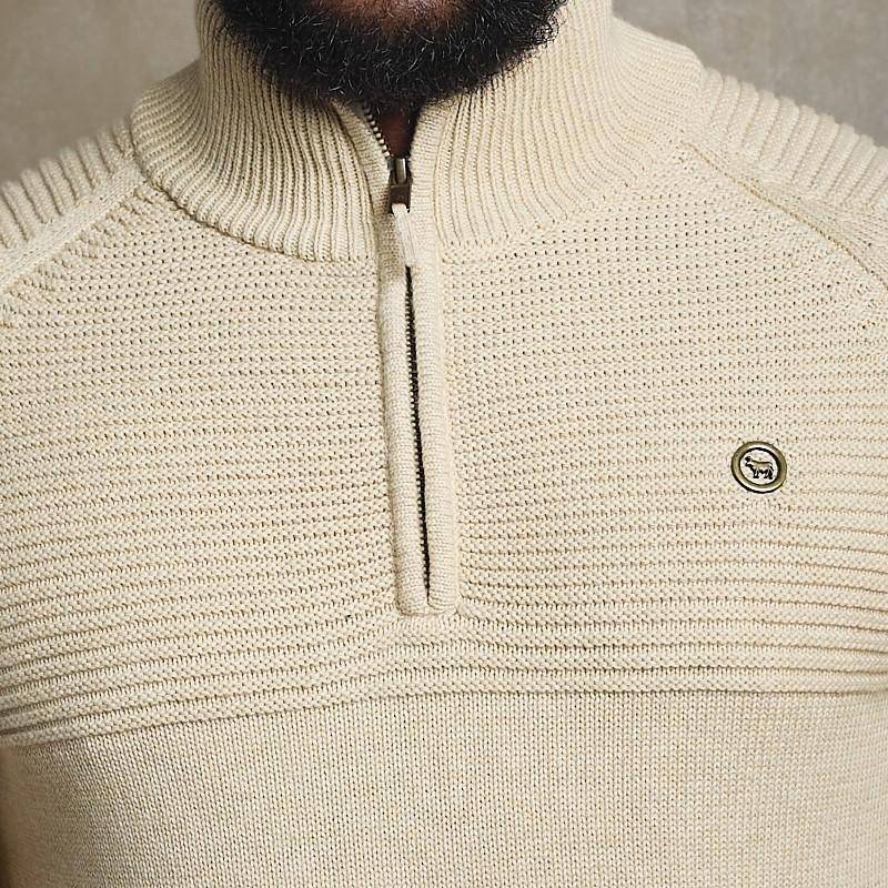 Lions Head Quarter Zip Pullover - Pangolin