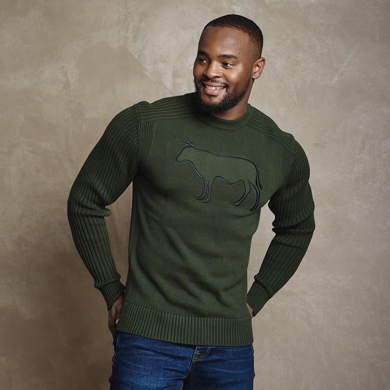 Bold Nguni Knit - Fatigue