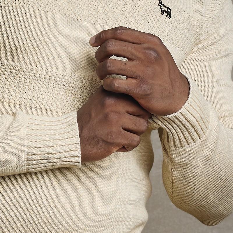Twelve Apostles Roll Over Neck Knit - Pangolin