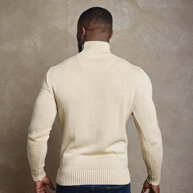 Twelve Apostles Roll Over Neck Knit - Pangolin