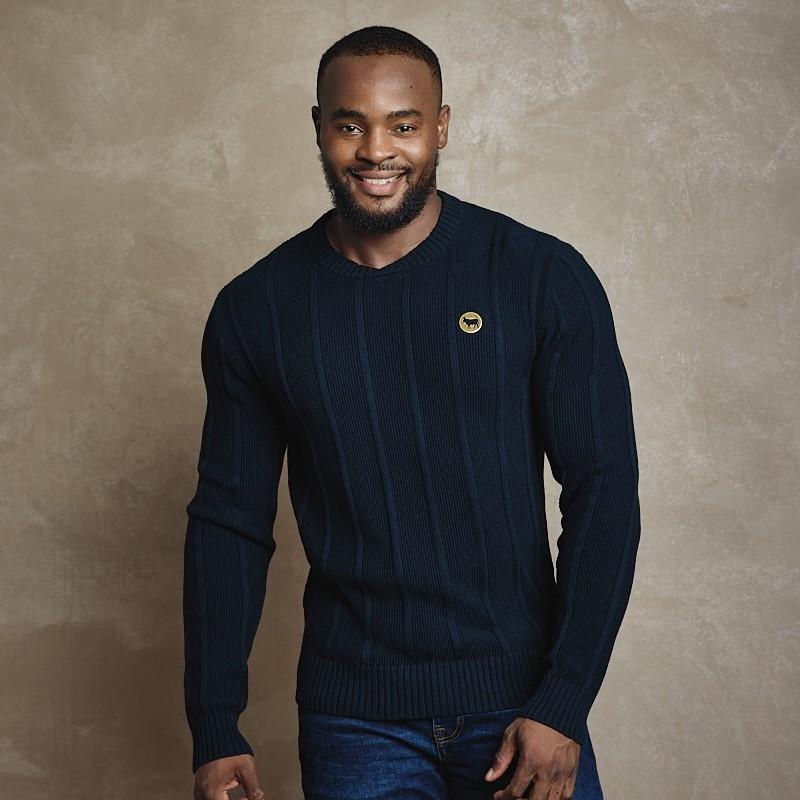 Crew Crossover Styled Up Pullover - Midnight