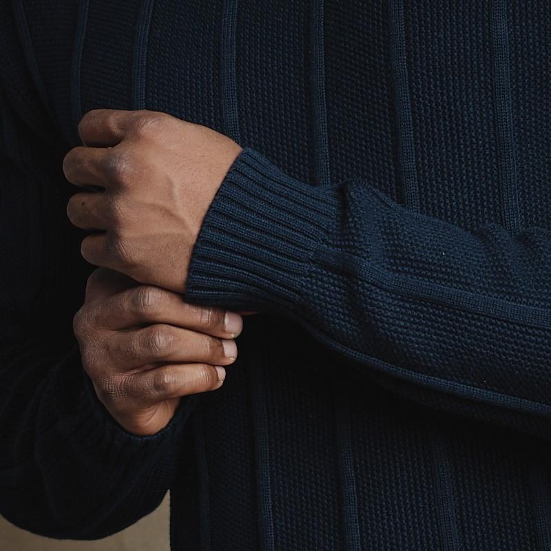 Crew Crossover Styled Up Pullover - Midnight
