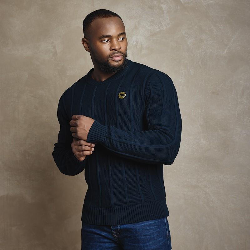 Crew Crossover Styled Up Pullover - Midnight