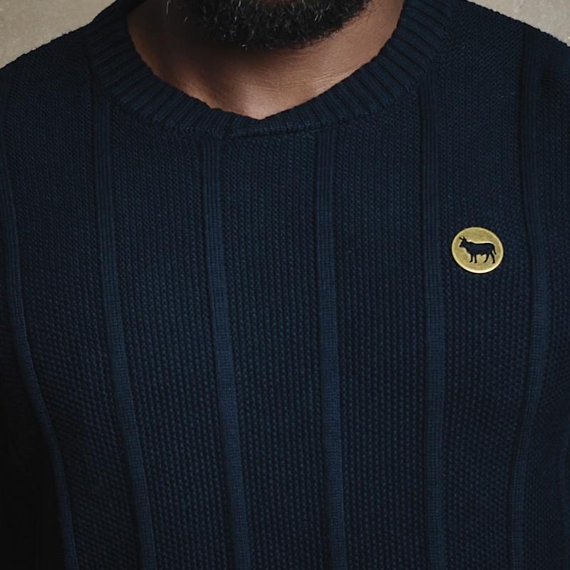 Crew Crossover Styled Up Pullover - Midnight