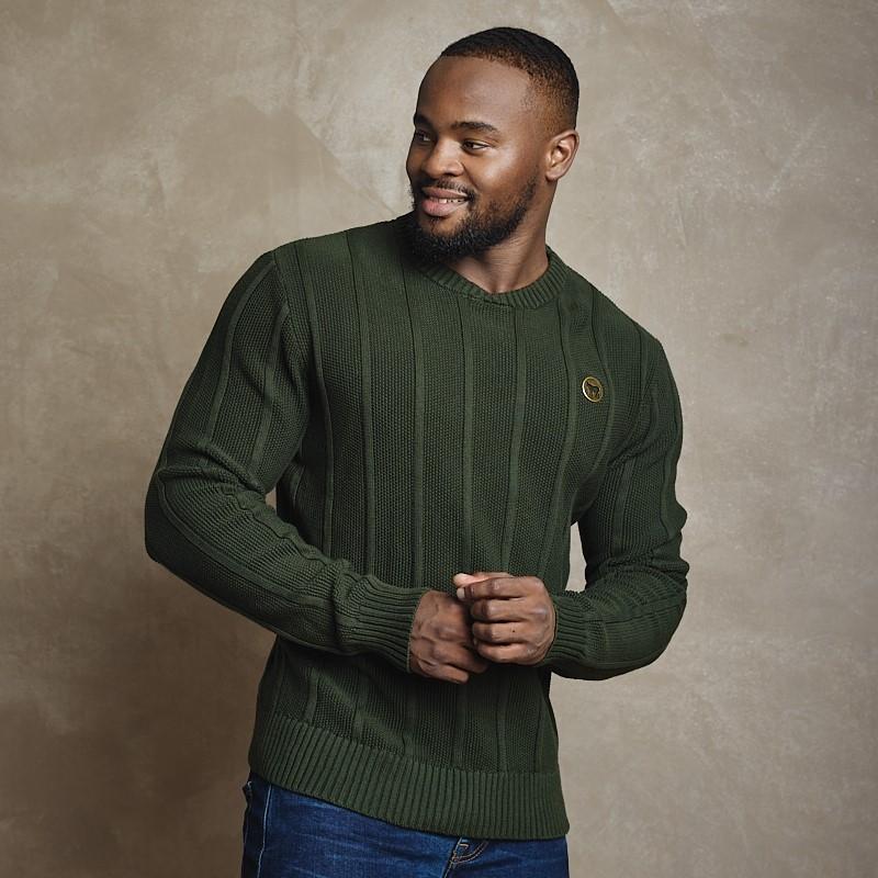 Crew Crossover Styled Up Pullover - Fatigue
