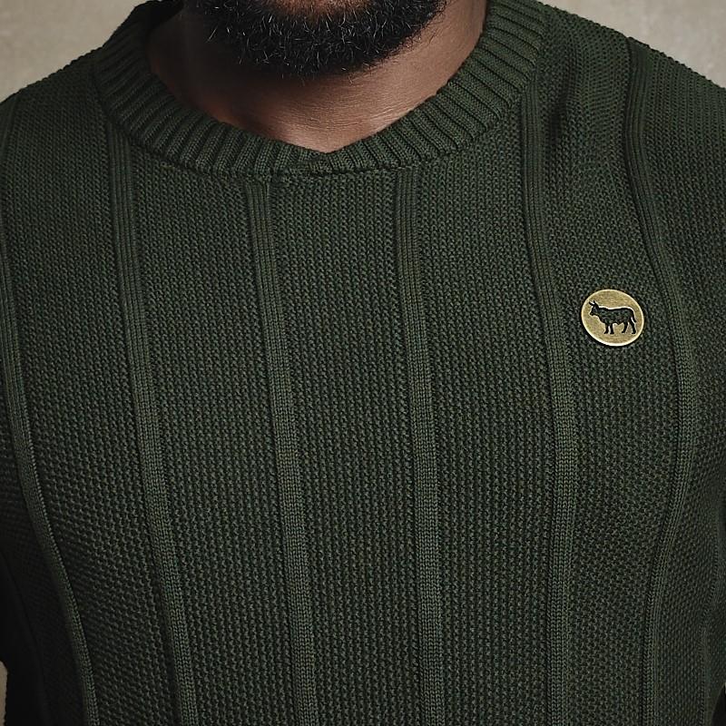 Crew Crossover Styled Up Pullover - Fatigue