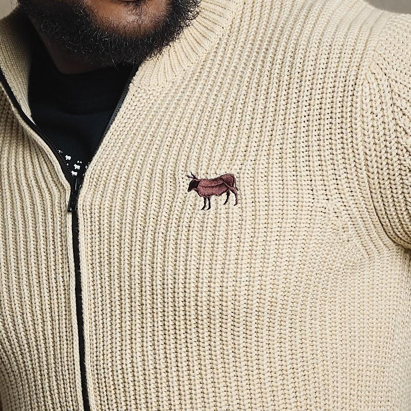 Paarl Chunky Zip Through - Pangolin