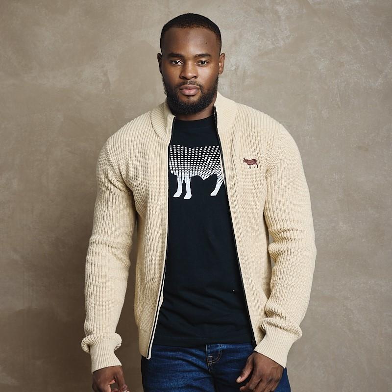 Paarl Chunky Zip Through - Pangolin