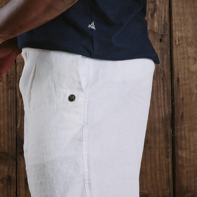 Clifton Beach Linen Pant  - Pelican