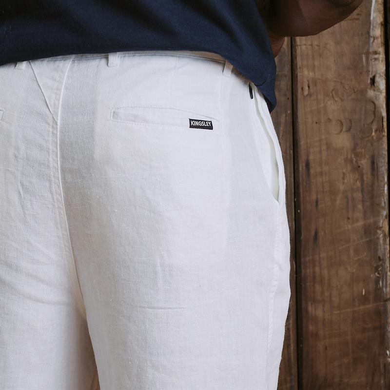 Clifton Beach Linen Pant  - Pelican
