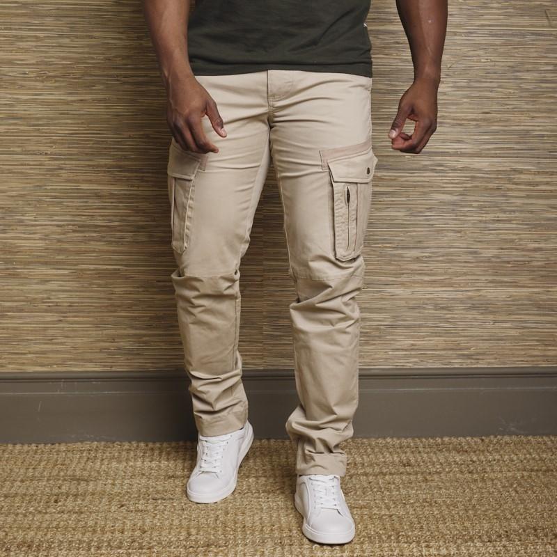 Pioneer Slim Cargo Pants - Stone