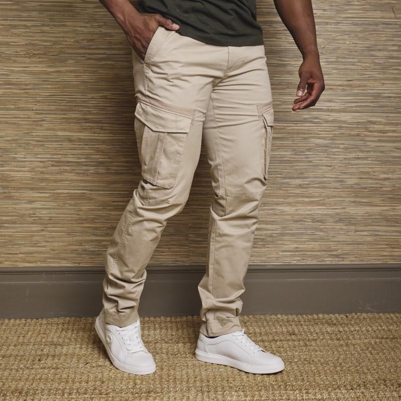 Pioneer Slim Cargo Pants - Stone